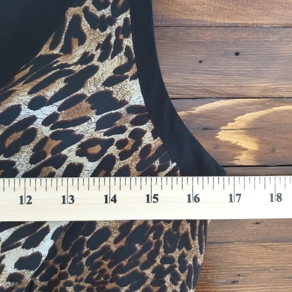 Louben II blouse womens S sleeveless v-neck bow ruffles empire waist - Picture 5 of 6